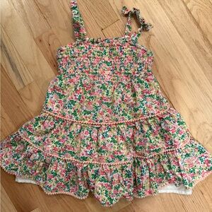 Joie Floral Sleeveless Smocked Toddler 3T Casual Dress